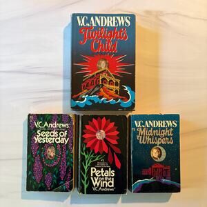 VC Andrews Books Lot Twilight's Child Petals on the Wind Seeds Midnight PB HC